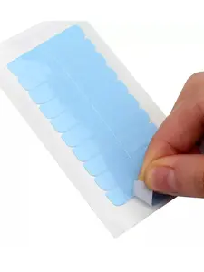 Wig Tape Double Side Strong Adhesive Replacement Tape Viscose for Hairpieces, 24 Pcs/Sheet Hair Extension Tapes Replacement Waterproof Skin Friendly for Daily Party (144PCS/240PCS/720PCS)