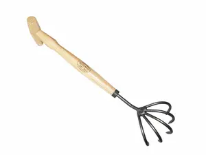 212 MAIN Tierra-Derco 31-8506 5-Tine Cultivator with P-Handle, Durable Gardening Tool, Work Tool for Soil Cultivation and Small Plots, Rake, Durable Gardening Tools