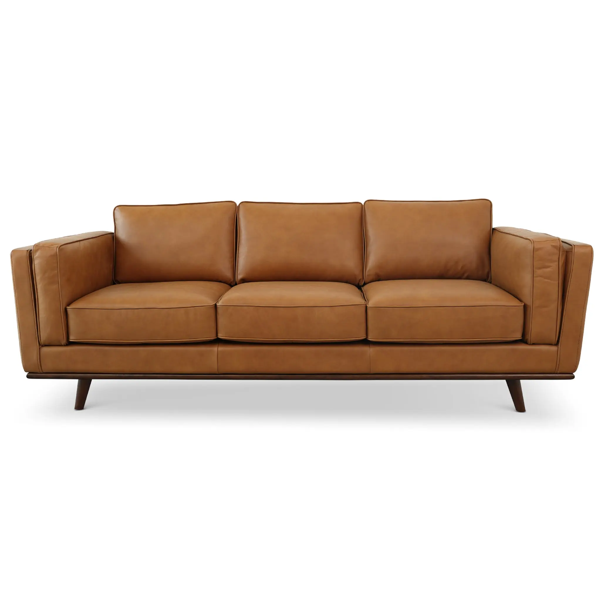 Ferre Tan Real Leather Sofa, Indoor Living Room Sofas
