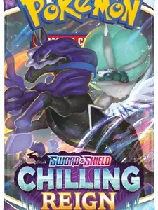 Sword & Shield TCG: Chilling Reign Booster Pack - LIVE Opening Only - Includes 15 Unique Pokémon V & 8 VMAX - Adventure with Unique Artistic Cards