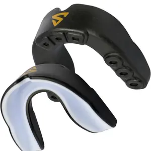 Mouth Guard with Case - Football, Boxing, Lacrosse, and Other Contact Sports - Custom Fit, Breathable, Remoldable, Lightweight - Kids and Youth (up to 14 Years)