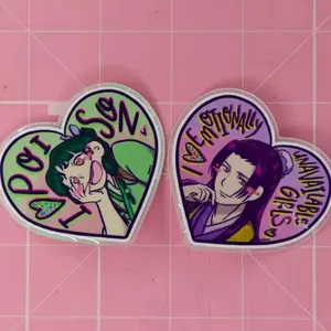 Apothecary Diaries Maomao and Jinshi Phone Grip, Kawaii Kindle Accessories, Gift For Her magnetic mount Foldable Wireless pop socket