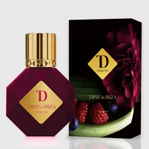 TIMEOFF TIPSY in IBIZA Berries Pink Rose Pink Pepper Champagne Long-Lasting Women’s Extrait 50ml Floral Fruity Perfume