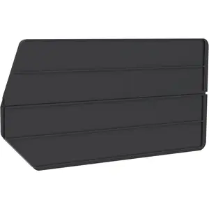 Plastic Length Dividers for Stackable Storage Bins Model 30265, Custom Storage Inserts for Tools, Crafts & Supplies, 6-Pack, Black