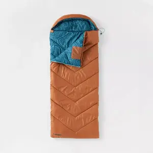 Embark Adult Sleeping Bag 30 Degree Fahrenheit Winter Camping Gear 6'2", Orange Travel Mattress Inflatable Air Bed