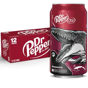 Dr Pepper Soda, 12 fl oz cans, 12 pack