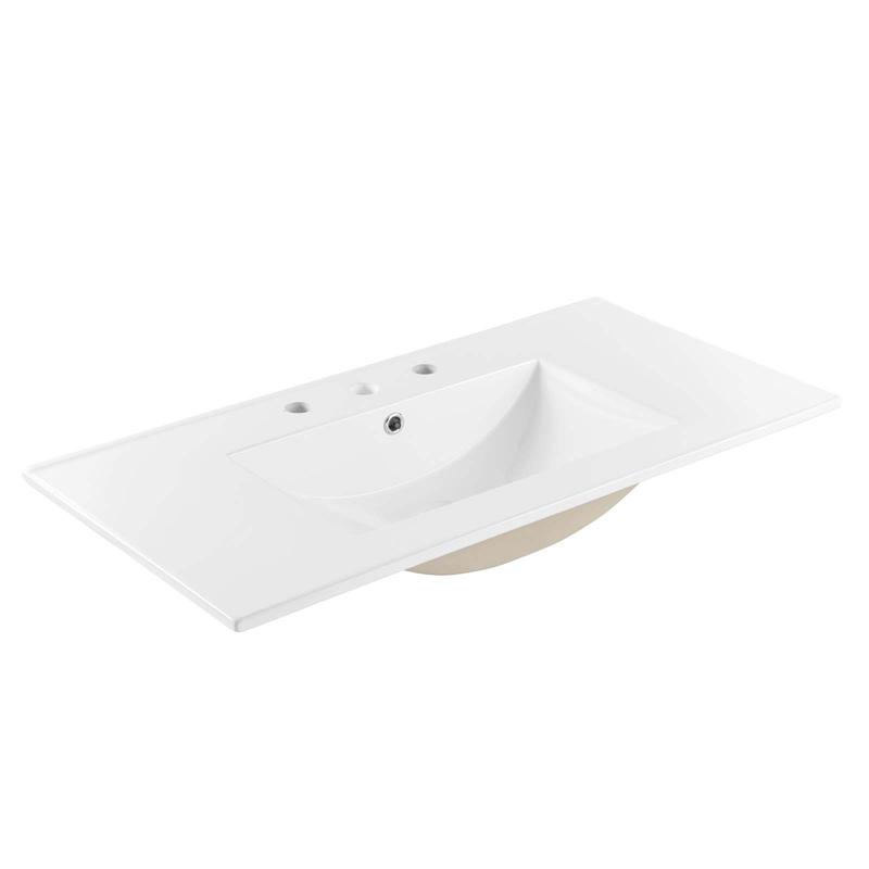 Modway Cayman 36" Bathroom Sink in White
