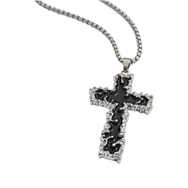 0717-2 Creative Hip-Hop Streetwear Versatile Cross Moon Butterfly Bunny Rabbit Snake Bear Star Pendant | Sweater Chain