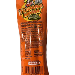 Tijuana Mama pickled Sausage 10g Protein 400% Hotter Tangy Flavor
