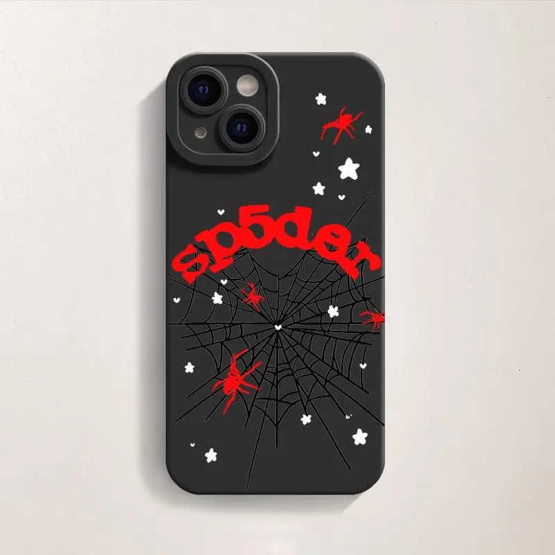 Dark Spider Web Soft TPU Full Coverage Shockproof Smartphone Casing, Anti-Drop Protection Accessory For IPhone 13-17 Pro Max, Creative Holiday Gifts For Smartphones, Ideal Birthday Gift