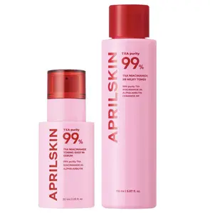 [APRILSKIN official]  TXA 99 Niacinmiade Duo with Glazed Creamy Toner + Spicy Jelly Serum | Glowy Glass Skin Pink Korean Skincare Comfort