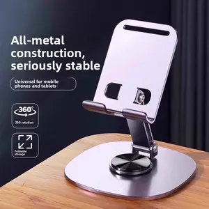 Rotatable Foldable Phone Stand for Desk with Tablet Holder Universal Phone Mount for Watching Videos Live Streaming and Video Calls