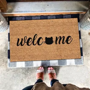 Cute Cats Outdoor Rug, Cat Doormat, Cute Entryway Decoration, Durable Doormat, Cat Person Gifts, Welcome Mat, Front Door Mat, Christmas Gift
