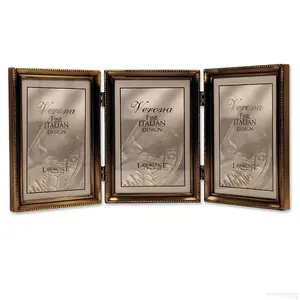Lawrence Frames 3 x 5 Triple Satin Gold Frame Lawrence Frames 3 x 5 Triple Satin Gold Frame