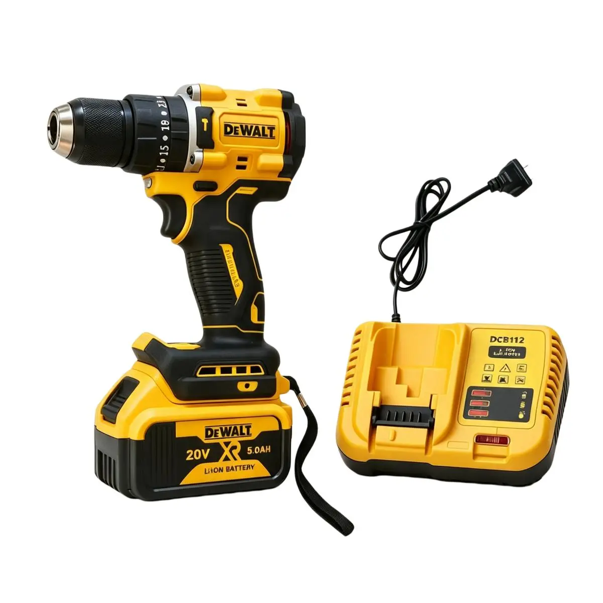 【DEWALT】20V MAX Cordless Drill, Power Tool Combo Kit, Includes 1 Battery, Charger,complete set,impact energy,core drill,Cordless Rotary Hammer,Electric Rotary Drill Machine,Electric Rotary Drill Machine,dry wall finisher tools,daily drills set