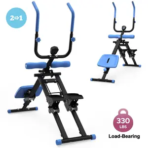 Dufominc 2-in-1 Stair Stepper Machine & Ab Workout Trainer, Upgraded High-Efficiency Multi-Function Full-Body Exercise Equipment for Home Gym, At-Home Gym Gear, At Home Gym Equipment