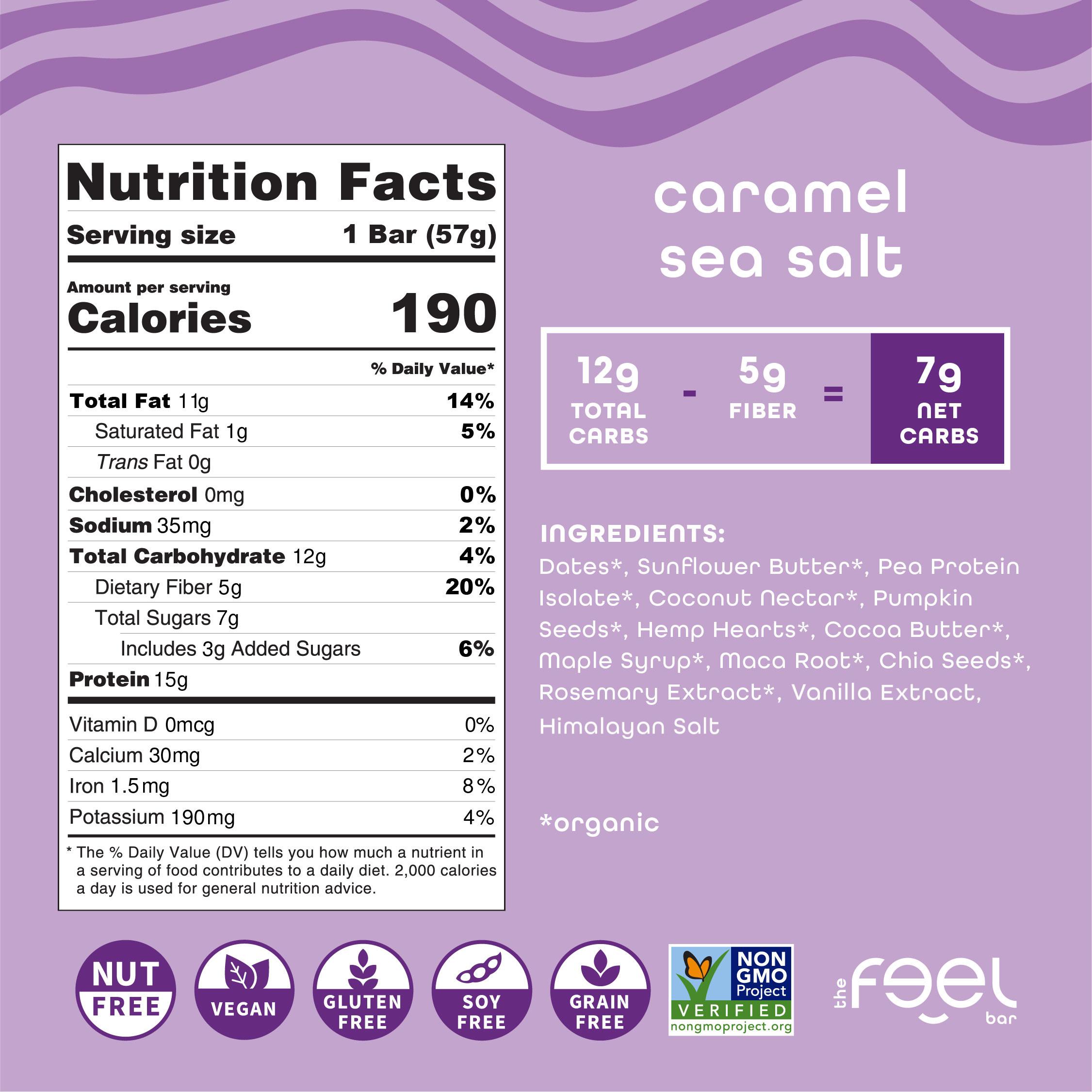 Feel Vegan Protein Bars | Best Sellers Variety 6 Pack | 15g Plant Protein | Organic | Gluten Free I Nut Free I Soy Free I Grain Free