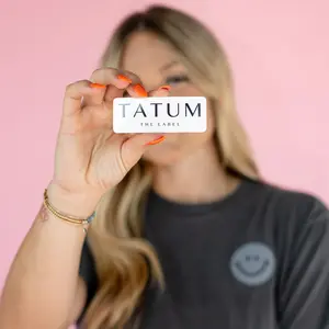 TATUM THE LABEL STICKER