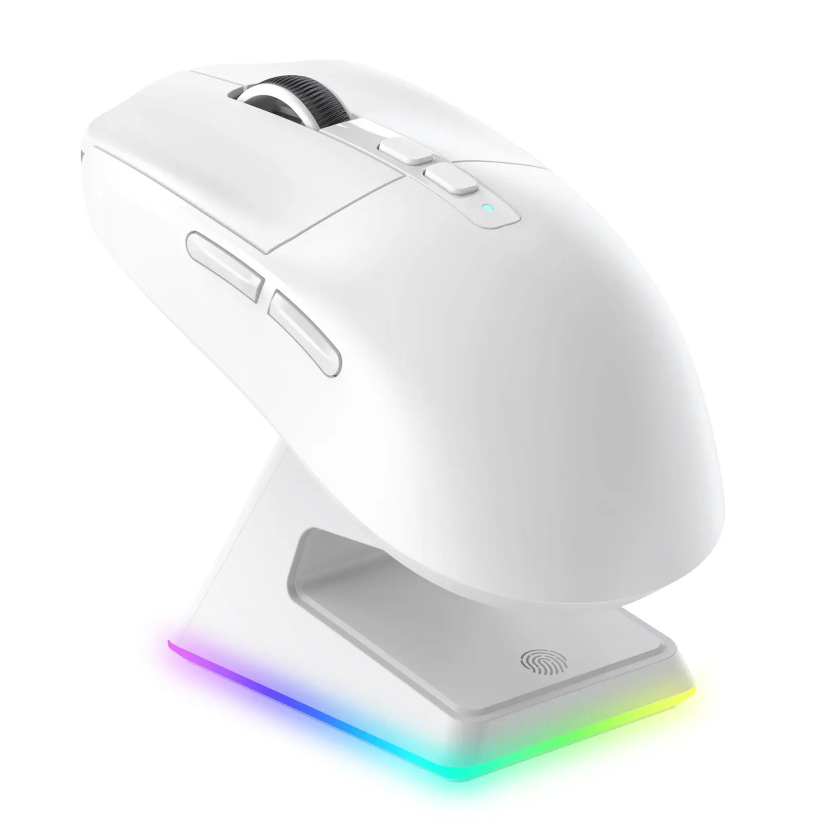 ATTACK SHARK X6 49g Superlight Wireless Gaming Mouse with Magnetic RGB Charging Base, Ultralight Mice PixArt PAW3395 Sensor, 26000DPI, BT/2.4G Wireless/Wired Mouse, 200Hrs Battery for Win/Mac