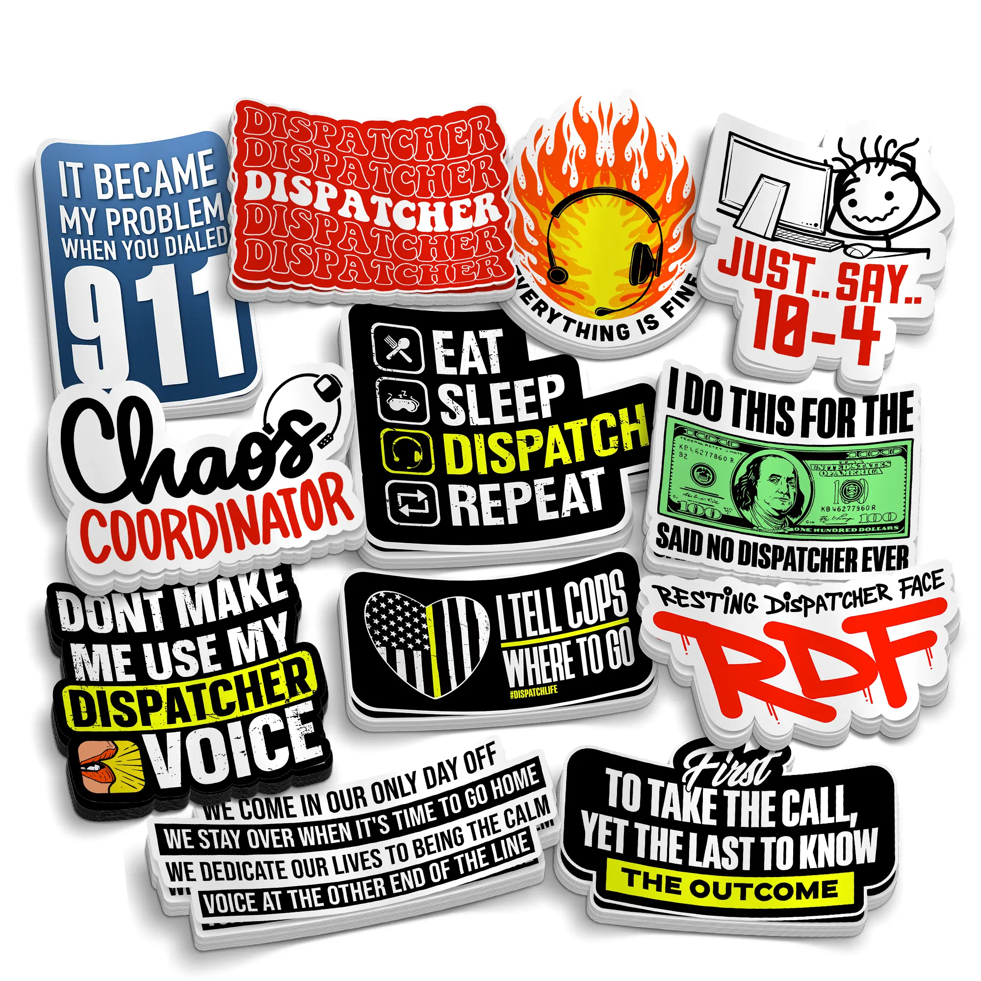 The Dispatcher Collection - Funny Sticker Pack