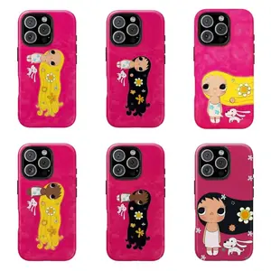 Dreamy, sparkling, big-eyed cartoon girl phone case | Trendy Y2K style shockproof protective case, compatible with iPhone 17 Pro Max 16 15 14 13 12 11, Samsung S21 S22 S23 S24 S25 phone cases