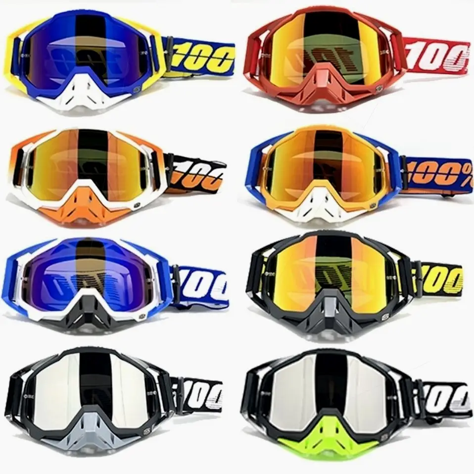 Dirt Bike Goggles, 2 Pack Motorcycle Goggles ATV Goggles Riding Goggles Ski Goggles Windproof Glasses Racing Goggles for Men Women Youth Kids, Motorcy