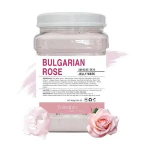 Fokiabin Bulgarian Rose Skincare Mask - Spa Facial Peel-Off Gel | Smooth Silky Skin, 24H Moisture & Glow | All Skin Types with Comfort