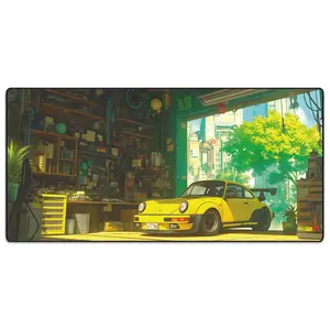 Manga Motors Collection - Full Desk Mousepad for gaming or working - USA Printed mousepads + desk pads.
