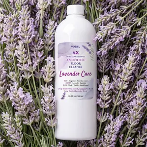 YOZIEU 4X Ultra-Concentrated Scented Floor Cleaner, Lavender Care Scented Multi Surface Floor Wash for Deep Clean, Long Lasting Fragrance, No Residue, 500ml / 16.9 fl oz