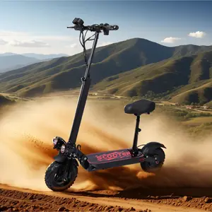 11-Inch Off-Road Tires Electric Scooter 1200W Brushless Motor 48V/18Ah Battery 50-55KM/H Speed 200KG Load Foldable Aluminum Alloy Frame Vacuum Big Promax Dual Motorscooter Pneumatic Stunt Scooter for Kids and Adults IHC Compression Stunt Scooter