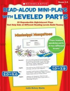 USED-Read-Aloud Mini-Plays With Leveled Parts: 20 Reproducible High-Interest Plays That Help Kids at Different Reading Levels Build Fluency by Justin McCory Martin (Paperback)