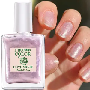 LOVCARRIE Glitter Nail Strengthener - Quick-drying formula, alcohol-free formula, long-lasting shine and strength, nail care formula