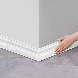 floor decorative sticker, self adhesive flexible foam molding trim, 3d sticky decorative wall lines wallpaper border for home, office, living room, carving, modern, design, interior, mini gadgets
