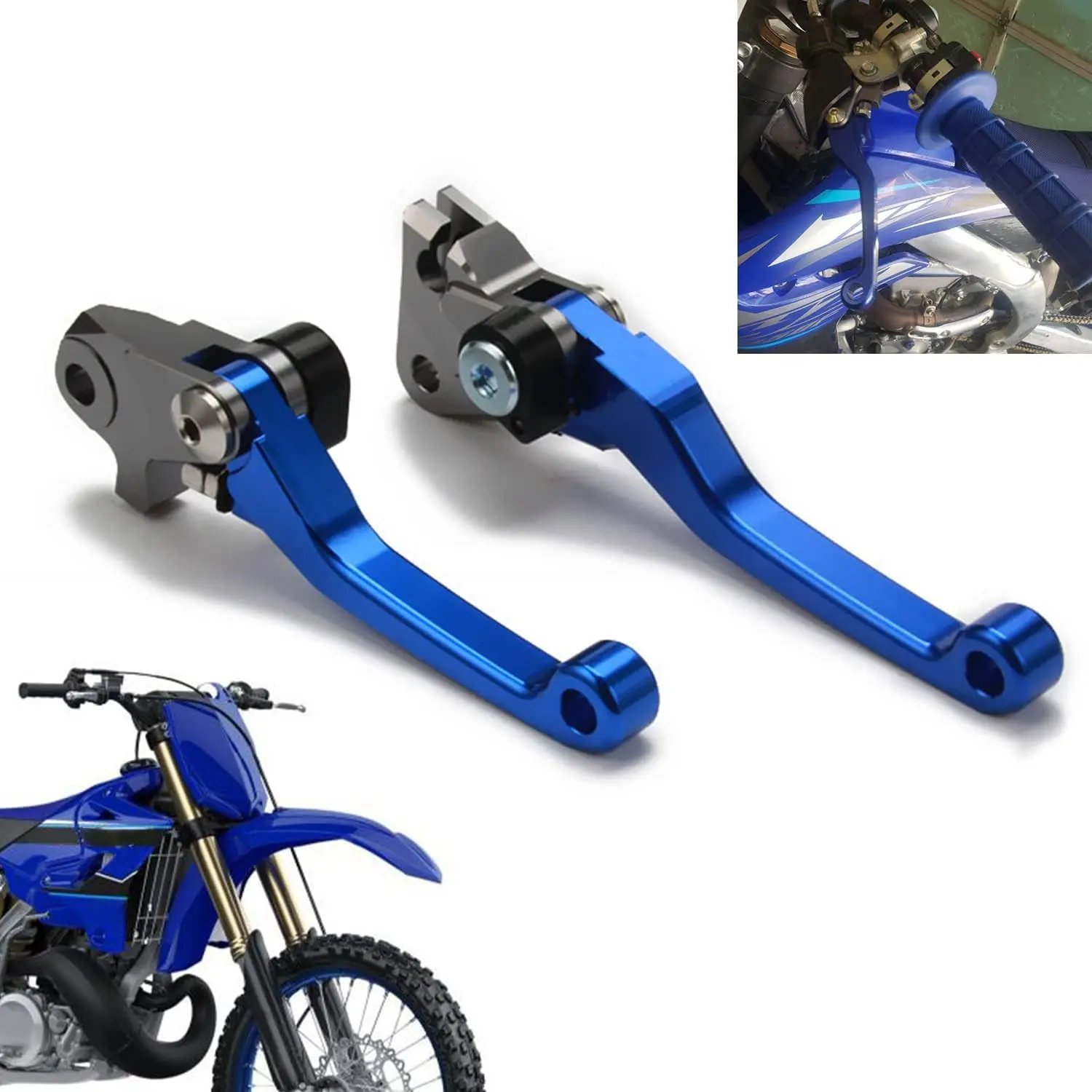 Dirt Bike Enduro Bike CNC Brake Clutch Levers for Yamaha YZ125 YZ250 2015-2023 YZ250F 2009-2023 YZ125X 2017-2023 YZ250X 2016-2023 YZ450F 2009-2023 YZ250FX 2020-2023 YZ450FX 2019-2023 Motorcycle