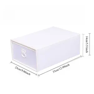 The new multi-color plastic shoe box can be stacked and durable storage and finishing boxes. The drawer type is easy to open and close. It is suitable for storage of a variety of shoe types and saves space. Artifact