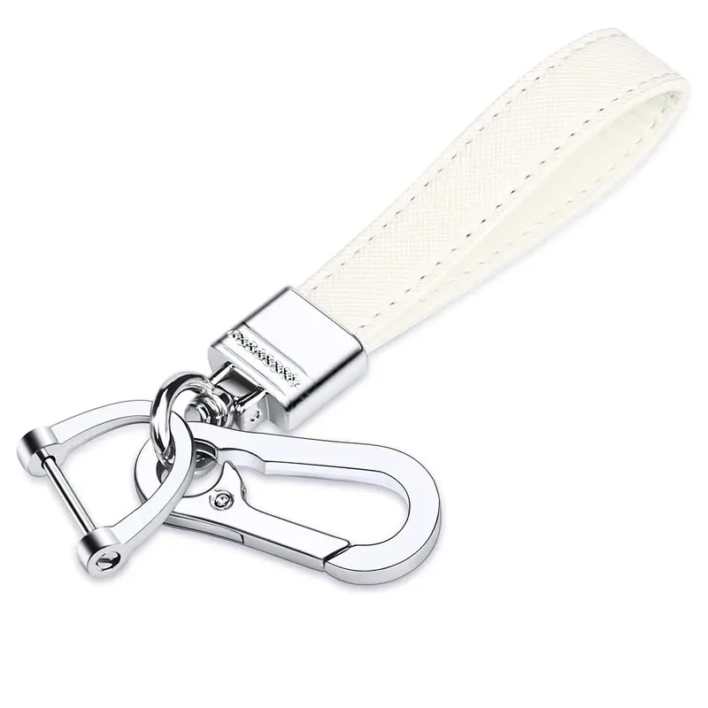 Fashionable Solid Color Car Keychain, Minimalist Design Keychain, Universal Key Chain Accessories, Key Rings For Car Keys, Car Fob Key Belt Keychain Holder with Anti-lost D-ring Clip for Men Women, Keychain for Purse, Keyrings, Car Key Chains