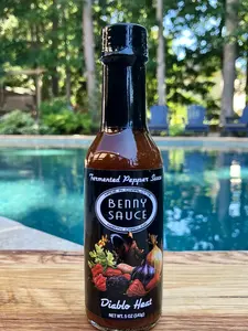 Benny Things Sauce- Diablo Heat. Chef inspired artisan pepper sauce. All fresh peppers & ingredients. Experience the flavor today!
