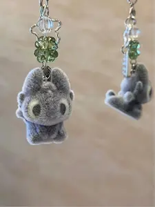 Cute Plush Dragon Keychain Charm, Fuzzy Keychain, Couple/friend Gift, Book Bag Backpack Decoration, Adorable Accessory for Women and Girls