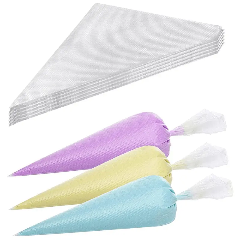 20pcs Disposable Icing Piping Cake Cream Bag, Fondant Decorating Pastry Bag, Baking Tools