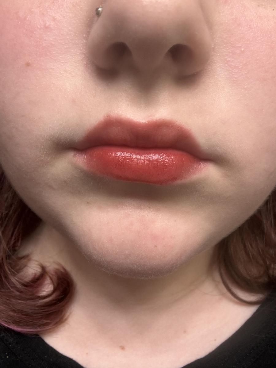 Item: Left on Red - sheer red