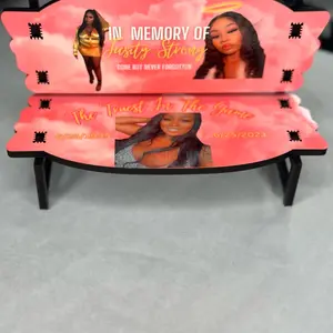 Handmade Mini Personalized 5x7 Decorative Memorial Bench - Perfect for Contemplation and Enduring Remembrance