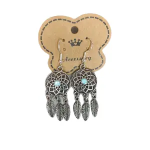 Dream Catcher Earrings - Handmade with Natural Materials