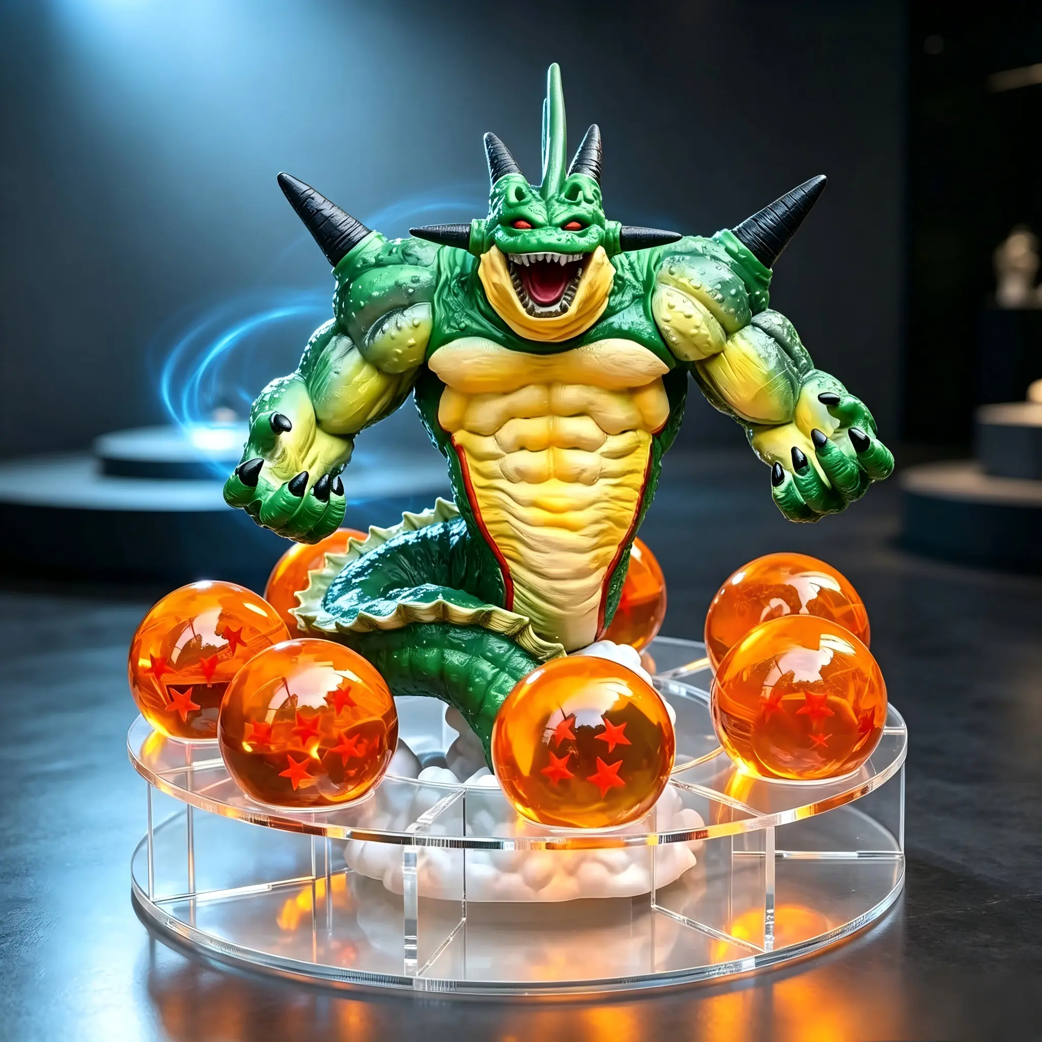 DBZ Porunga Namek Shenron Anime Figure Statue, Complete Set With 7 Dragon Balls, Cool Room Decor, Surprise Gift for Boyfriend, Children, Friends & Colleagues for Christmas Halloween