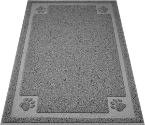 UPSKY Large Cat Litter Mat Trapper 35"×23" Traps Litters from Box and Paws Scatter Control for Folding Trapping Mat Soft for Floor on Sensitive Kitty Paws Easy to Clean