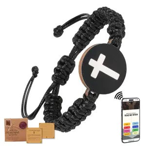 Bible Verse Bracelet with NFC – Daily Scripture Bracelet for Men & Women, Jesus Bracelet for Prayer & Inspiration, Christian Jewelry with Bible Verses