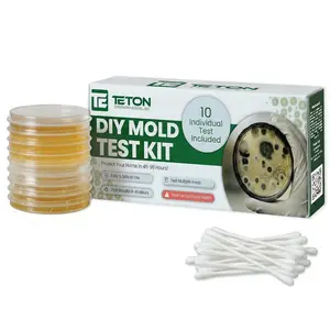 Mold Test Kit – Test 10 Different Areas, Swab Sample and Air Sample, Easy-to-Use Guide,-Testing