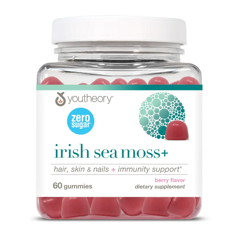 Youtheory Zero Sugar Irish Sea Moss Gummy 60ct