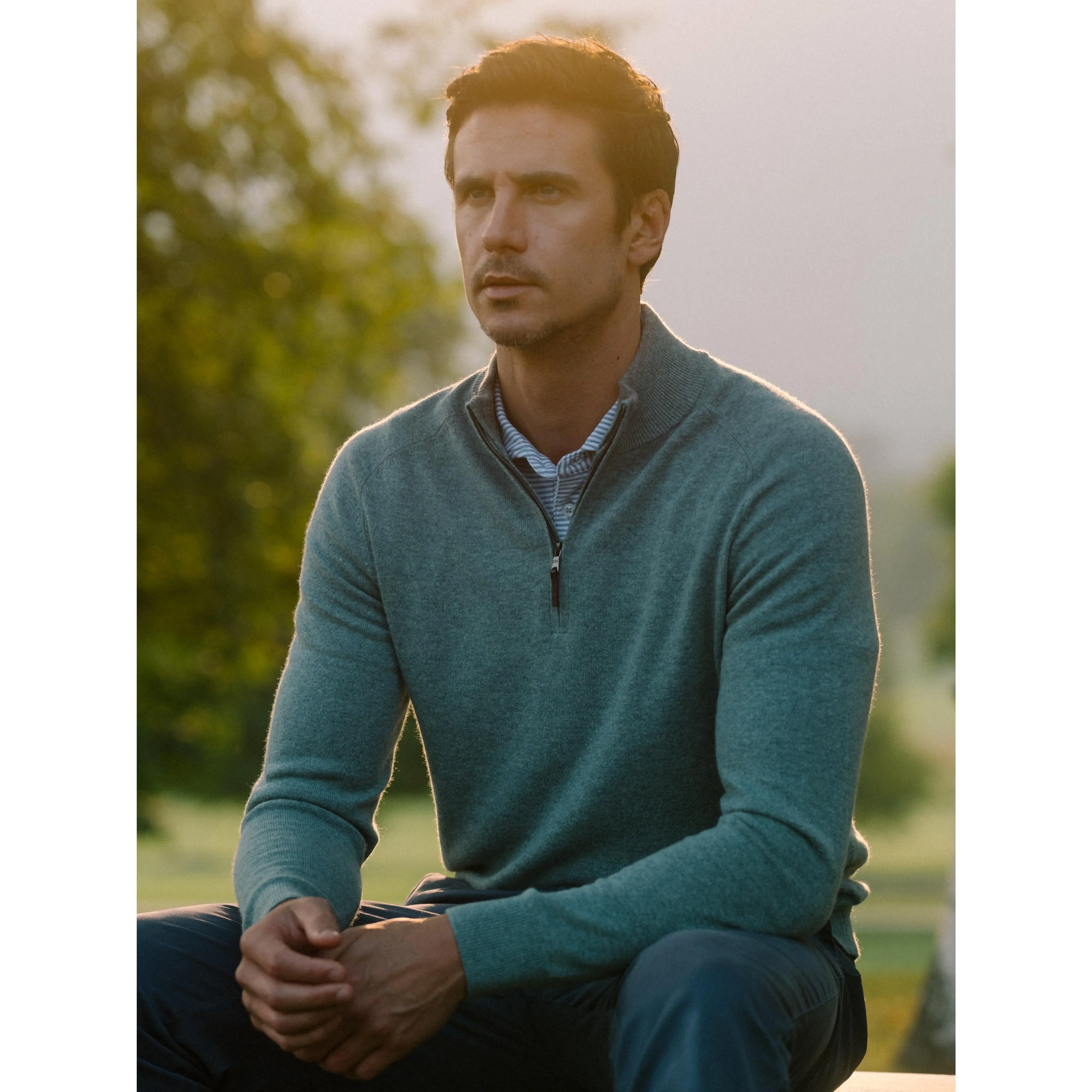 Elliott Scottish Cashmere Quarter Zip