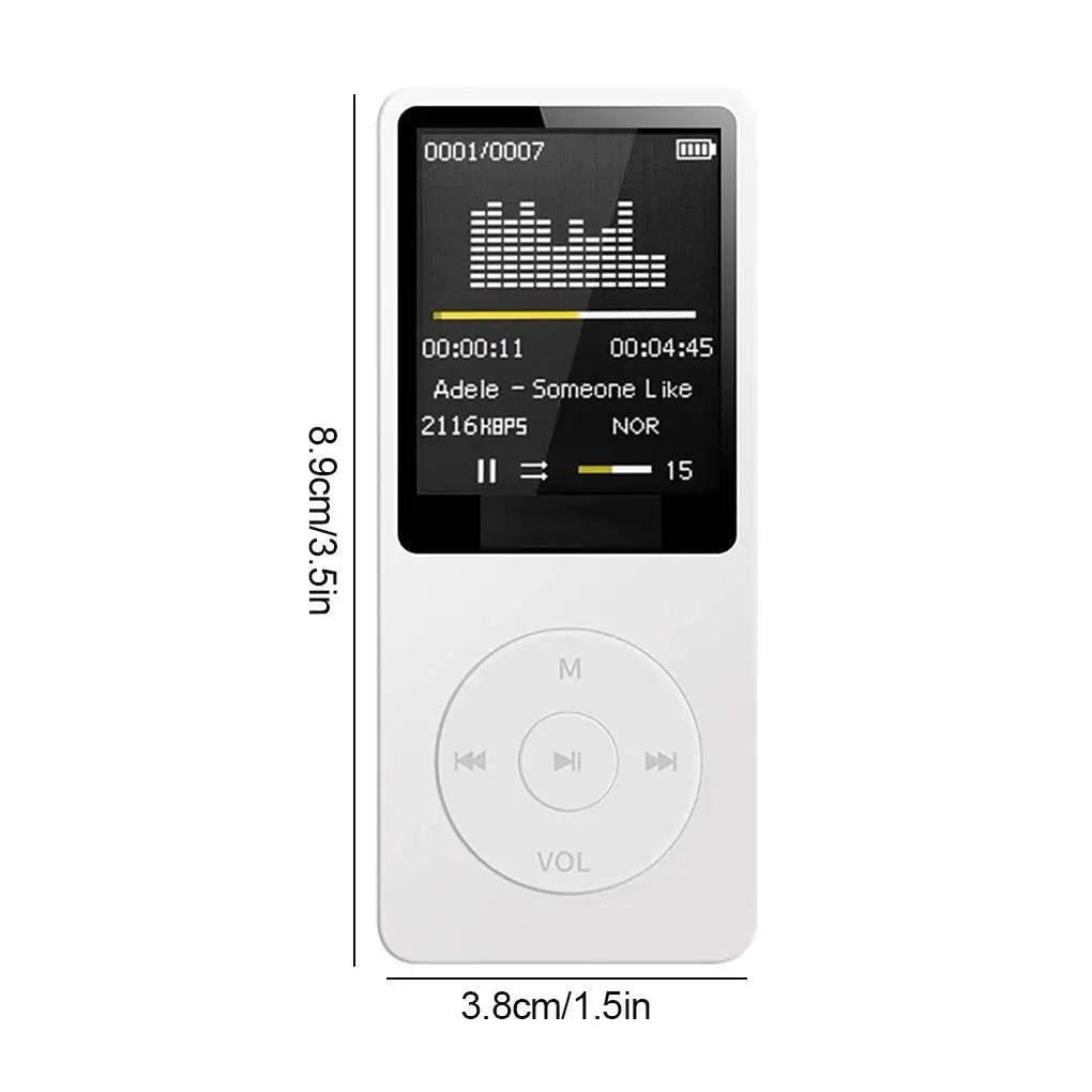 All-in-One Bluetooth MP3 Player: Lossless Music + FM Radio + Voice Recorder | Ultra-Thin Student Walkman