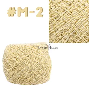 Natural 100g Crystal Glitter Crochet Mexican Yarn Hilo Estambre Cristal Brillo #M-2